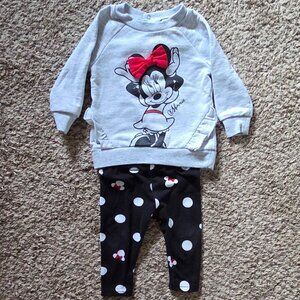 Minnie Mouse Matching Sweater & Pant Set, 3-6 Month